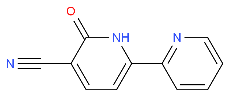 2-oxo-6-(pyridin-2-yl)-1,2-dihydropyridine-3-carbonitrile_分子结构_CAS_)