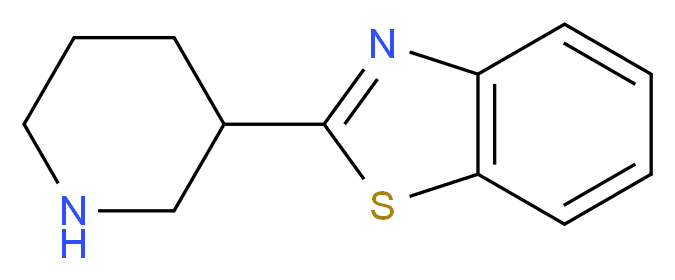 2-(3-piperidinyl)-1,3-benzothiazole_分子结构_CAS_750640-97-2)