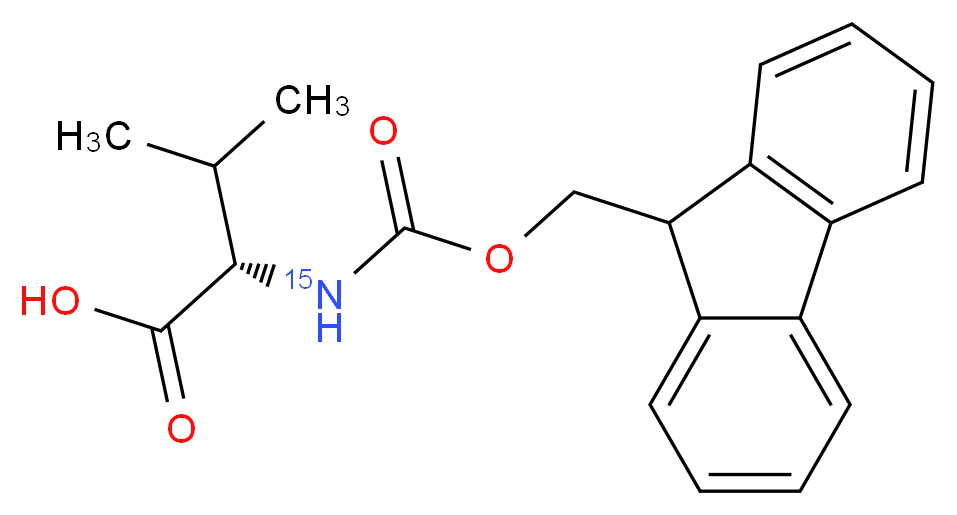 (2S)-2-{[(9H-fluoren-9-ylmethoxy)carbonyl]amino}-3-methylbutanoic acid_分子结构_CAS_125700-35-8