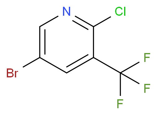 5-Bromo-2-chloro-3-(trifluoromethyl)pyridine_分子结构_CAS_211122-40-6)