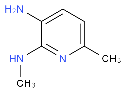 2-N,6-dimethylpyridine-2,3-diamine_分子结构_CAS_155790-09-3