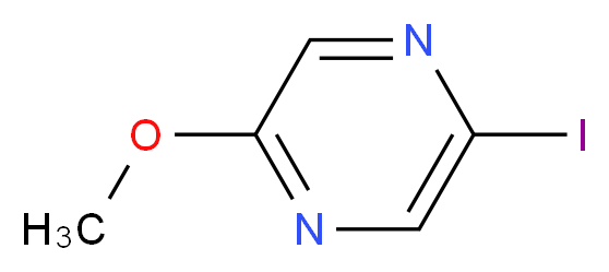 2-Iodo-5-methoxypyrazine_分子结构_CAS_942624-06-8)