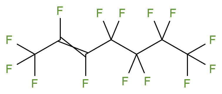 tetradecafluorohept-2-ene_分子结构_CAS_1582-32-7