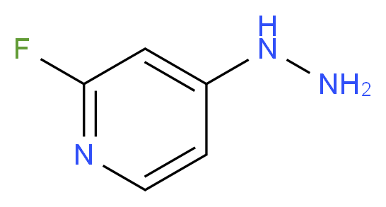 2-fluoro-4-hydrazinylpyridine_分子结构_CAS_837364-87-1