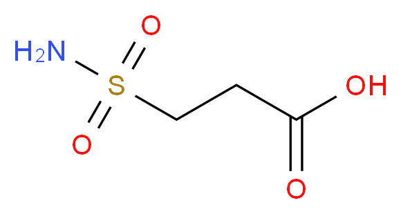 3-(Aminosulfonyl)propanoic acid_分子结构_CAS_)