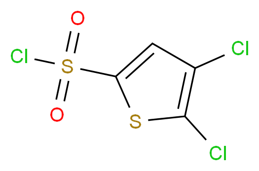 2,3-二氯-5-氯磺酰基噻吩_分子结构_CAS_126714-85-0)