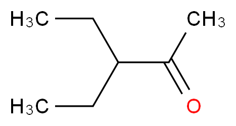3-ethylpentan-2-one_分子结构_CAS_6137-03-7