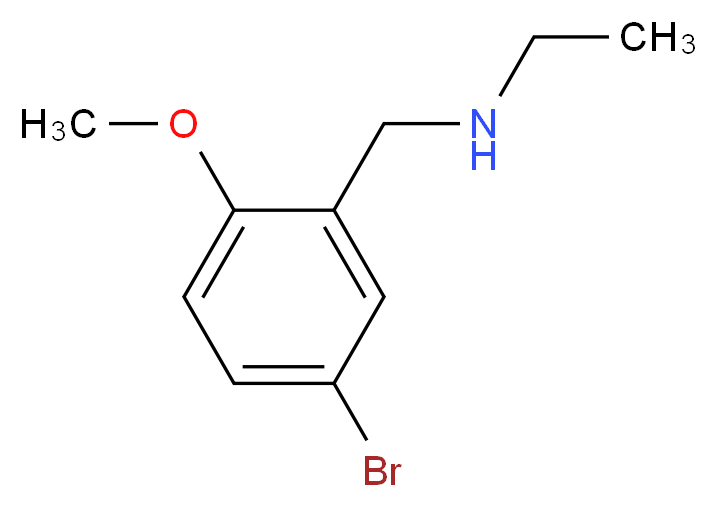 N-(5-bromo-2-methoxybenzyl)ethanamine hydrochloride_分子结构_CAS_869949-75-7)