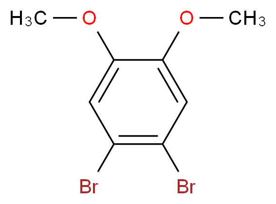 1,2-dibromo-4,5-dimethoxybenzene_分子结构_CAS_37895-73-1