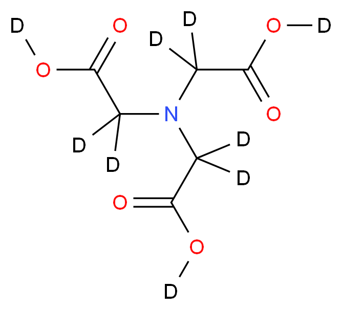 2-(di{[(<sup>2</sup>H)carboxy](<sup>2</sup>H<sub>2</sub>)methyl}amino)(<sup>2</sup>H<sub>2</sub>)ethan(<sup>2</sup>H)oic acid_分子结构_CAS_807630-34-8