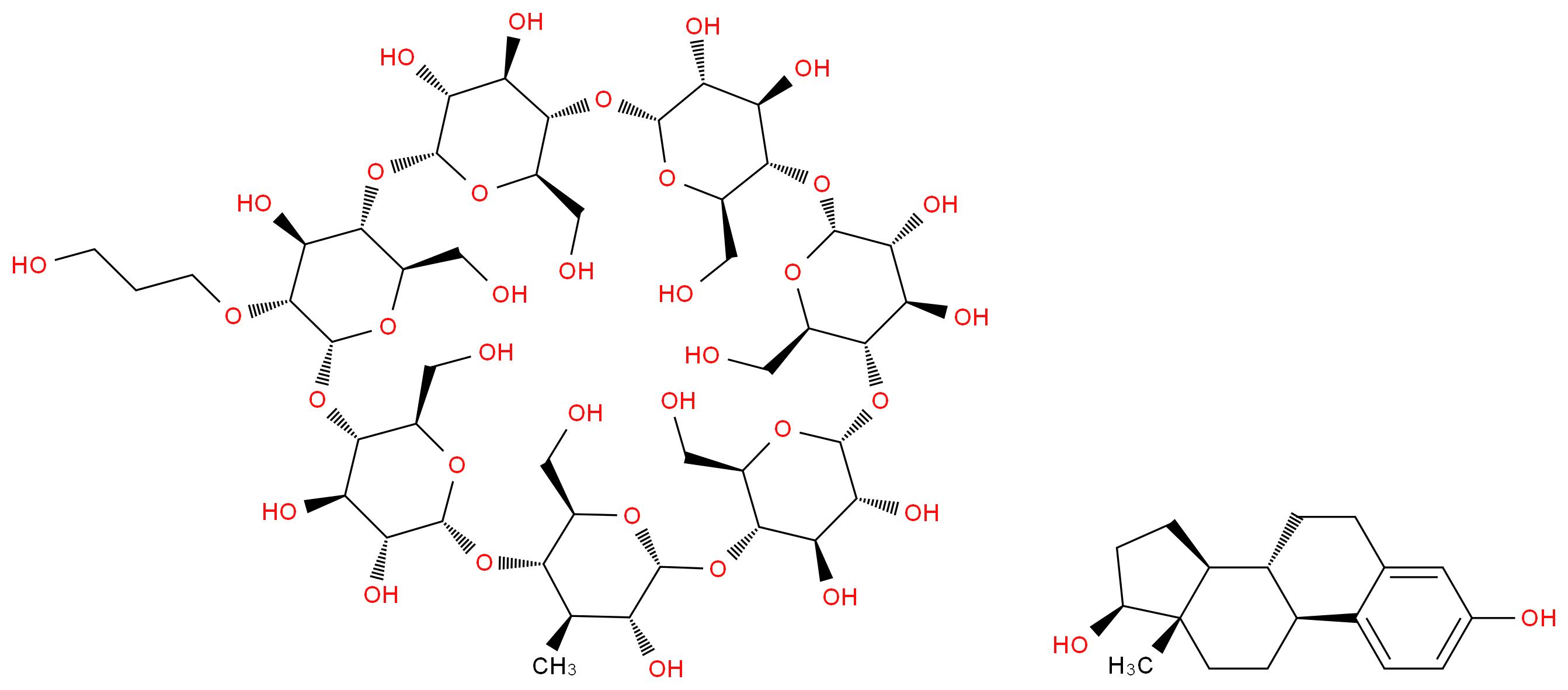 β-Estradiol-Water Soluble_分子结构_CAS_)