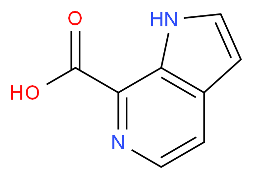 1H-pyrrolo[2,3-c]pyridine-7-carboxylic acid_分子结构_CAS_945840-82-4