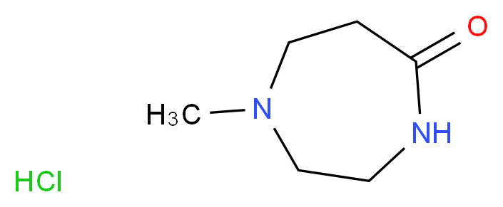 1-methyl-1,4-diazepan-5-one hydrochloride_分子结构_CAS_854828-87-8