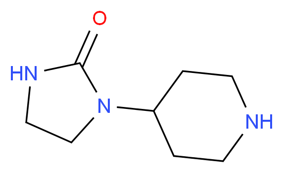 1-(piperidin-4-yl)imidazolidin-2-one_分子结构_CAS_52210-86-3