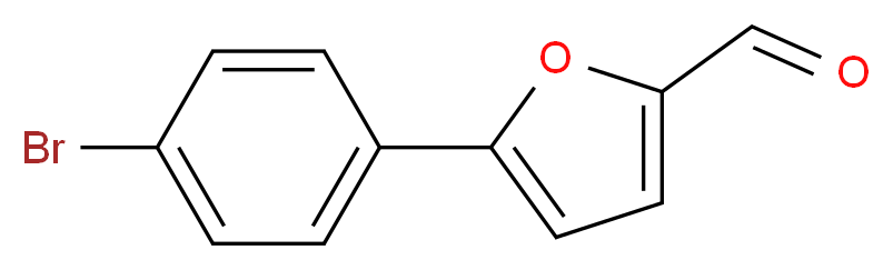 5-(4-Bromophenyl)-2-furaldehyde_分子结构_CAS_)