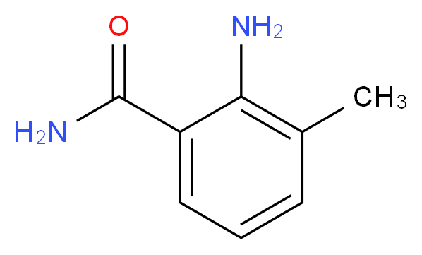 2-amino-3-methylbenzamide_分子结构_CAS_1885-32-1