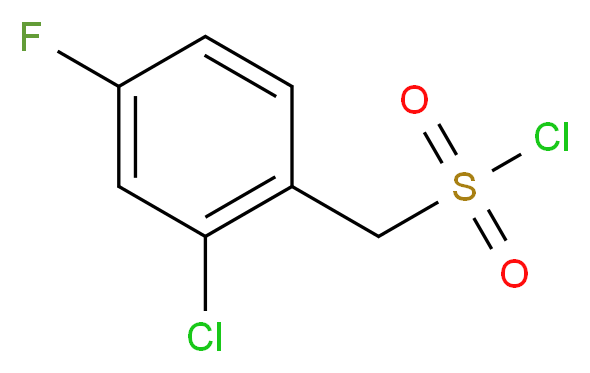 (2-Chloro-4-fluorophenyl)methanesulfonyl chloride_分子结构_CAS_541528-45-4)