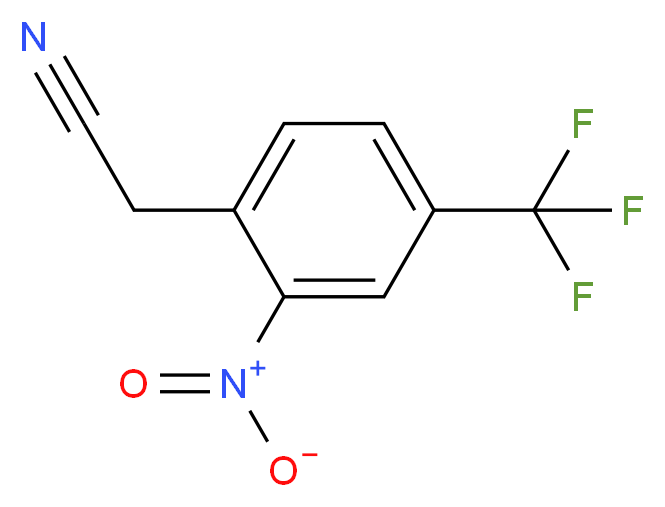 2-Nitro-4-(trifluoromethyl)phenylacetonitrile 97%_分子结构_CAS_13544-06-4)