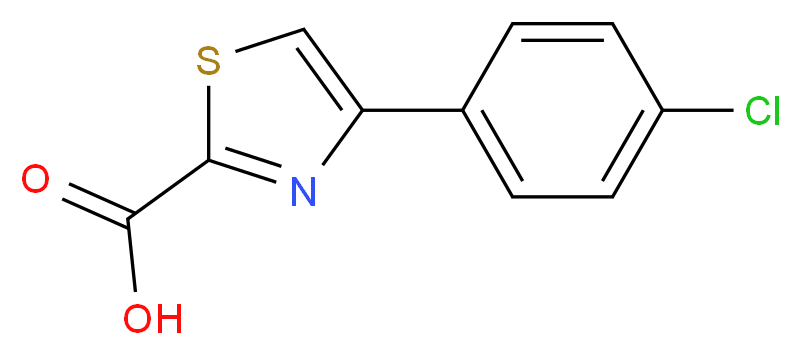 4-(4-CHLORO-PHENYL)-THIAZOLE-2-CARBOXYLIC ACID_分子结构_CAS_779320-20-6)