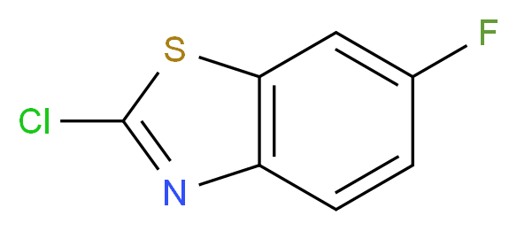 2-Chloro-6-fluoro-benzothiazole_分子结构_CAS_399-74-6)