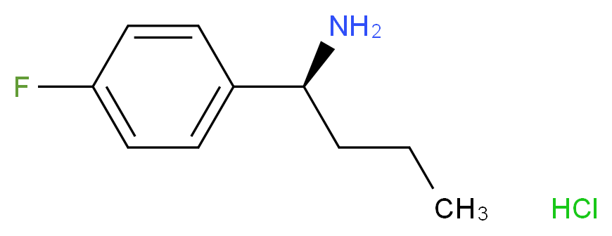 (S)-1-(4-Fluorophenyl)butan-1-amine hydrochloride_分子结构_CAS_1269478-85-4)