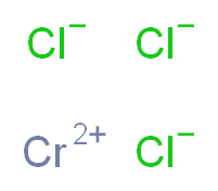 λ<sup>2</sup>-chromium(2+) ion trichloride_分子结构_CAS_10025-73-7