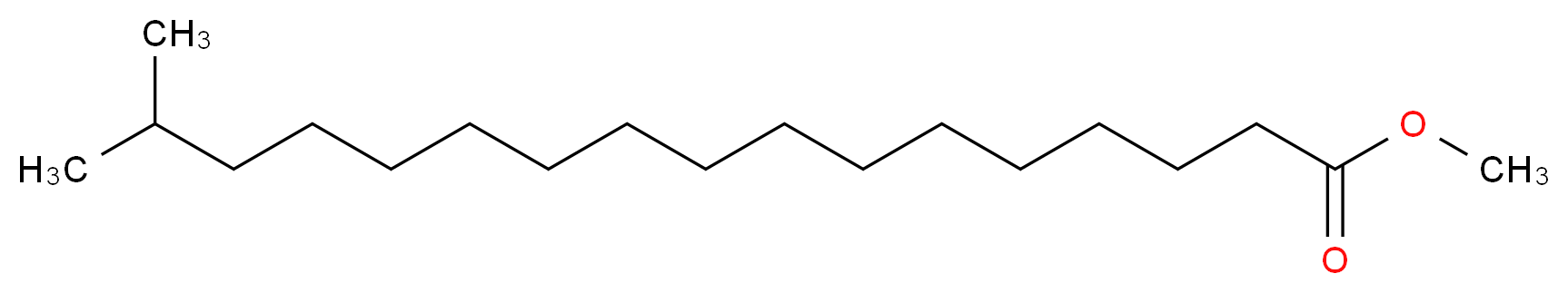 methyl 16-methylheptadecanoate_分子结构_CAS_5129-61-3