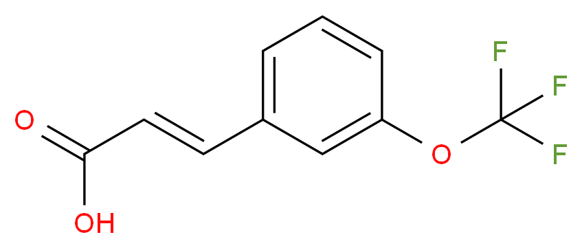 trans-3-(Trifluoromethoxy)cinnamic acid_分子结构_CAS_168833-80-5)