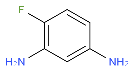 4-Fluorobenzene-1,3-diamine_分子结构_CAS_6264-67-1)