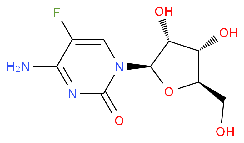 5-Fluorocytidine_分子结构_CAS_2341-22-2)