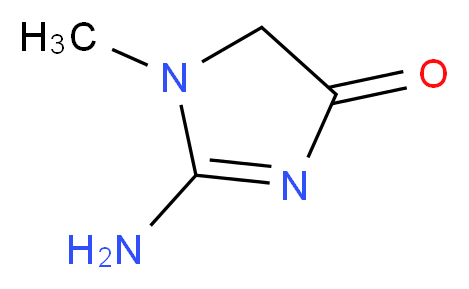 2-amino-1-methyl-4,5-dihydro-1H-imidazol-4-one_分子结构_CAS_60-27-5