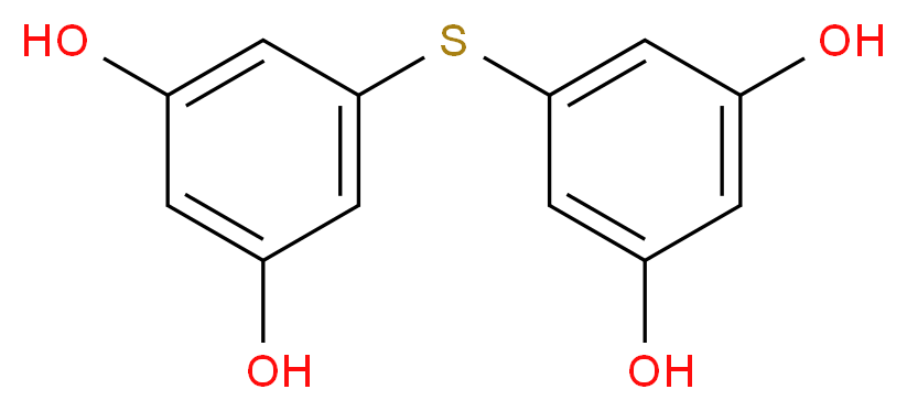 5-[(3,5-dihydroxyphenyl)sulfanyl]benzene-1,3-diol_分子结构_CAS_52578-56-0