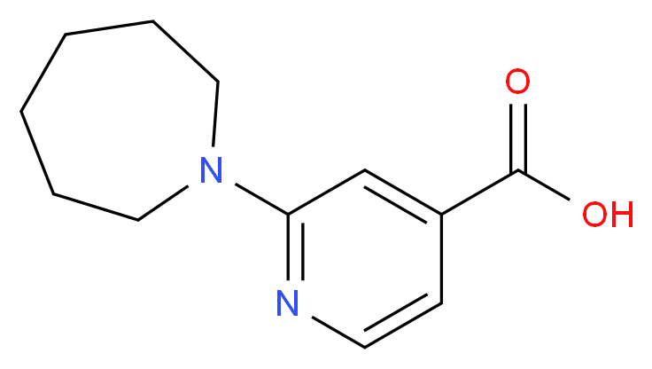 2-AZEPAN-1-YL-ISONICOTINIC ACID_分子结构_CAS_885277-05-4)