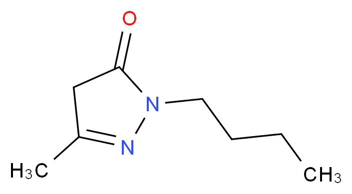 2-butyl-5-methyl-2,4-dihydro-3H-pyrazol-3-one_分子结构_CAS_65156-70-9)