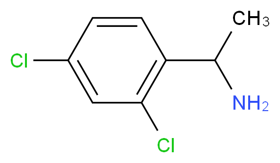 1-(2,4-Dichlorophenyl)ethanamine_分子结构_CAS_)