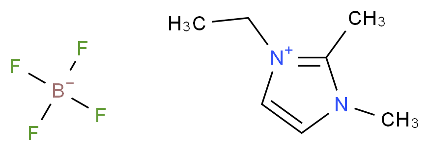 1-Ethyl-2,3-dimethylimidazolium tetrafluoroborate_分子结构_CAS_307492-75-7)