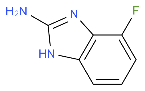 4-Fluoro-1H-benzo[d]imidazol-2-amine_分子结构_CAS_1249526-67-7)