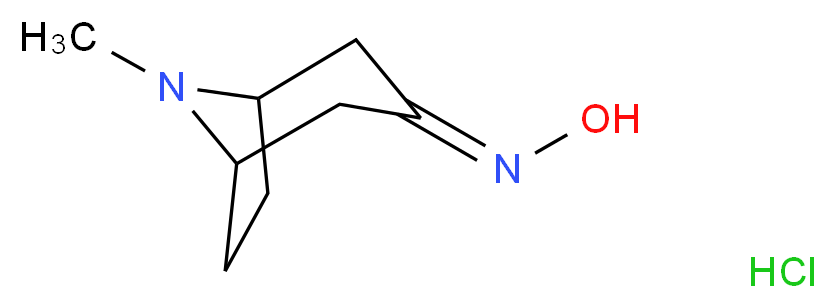 8-methyl-8-azabicyclo[3.2.1]octan-3-one oxime hydrochloride_分子结构_CAS_212079-30-6)