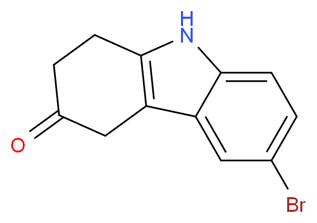 6-BROMO-1,2,4,9-TETRAHYDRO-CARBAZOL-3-ONE_分子结构_CAS_885273-08-5)