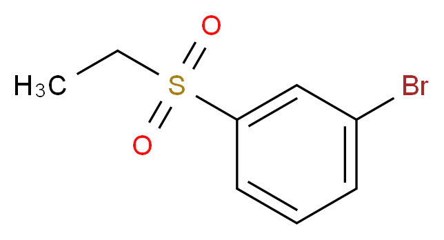 1-bromo-3-(ethanesulfonyl)benzene_分子结构_CAS_153435-82-6