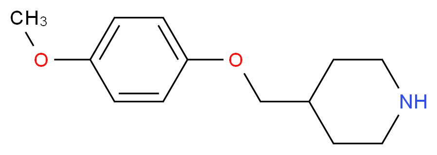 4-[(4-methoxyphenoxy)methyl]piperidine_分子结构_CAS_63608-38-8)