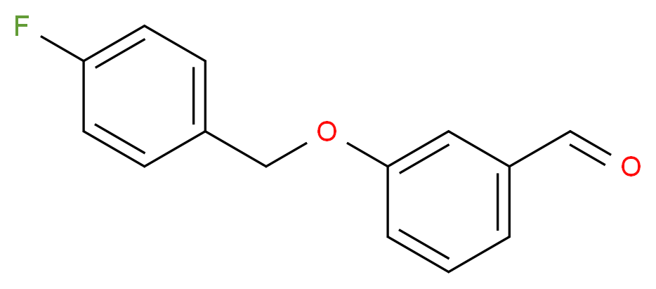 3-(4-Fluoro-benzyloxy)-benzaldehyde_分子结构_CAS_)
