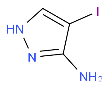 4-iodo-1H-pyrazol-3-amine_分子结构_CAS_81542-51-0