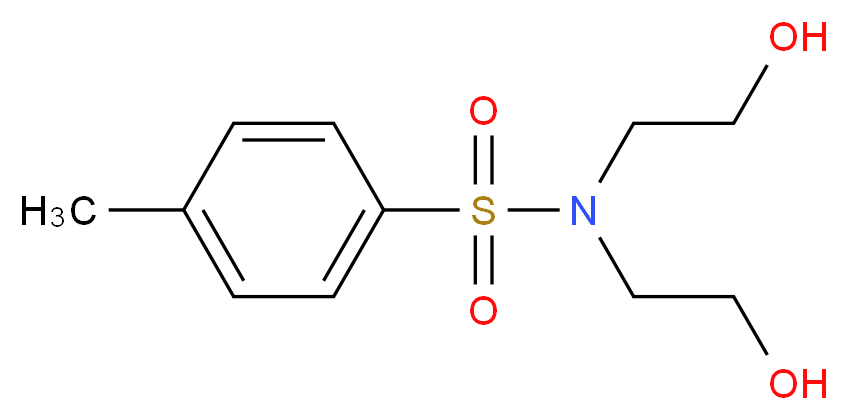 2-hydroxy-N-(2-hydroxyethyl)-S-(4-methylphenyl)ethane-1-sulfonamido_分子结构_CAS_7146-67-0