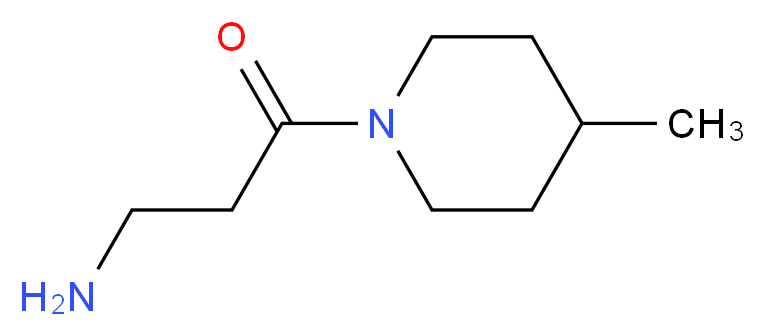 3-amino-1-(4-methylpiperidin-1-yl)propan-1-one_分子结构_CAS_1046757-33-8