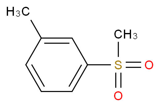 1-Methyl-3-(methylsulfonyl)benzene_分子结构_CAS_10355-06-3)