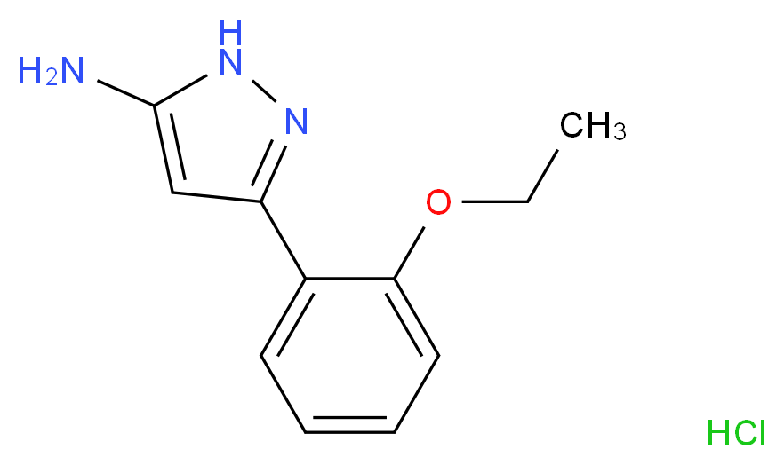 5-(2-Ethoxy-phenyl)-2H-pyrazol-3-ylamine hydrochloride_分子结构_CAS_)