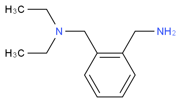 {2-[(diethylamino)methyl]phenyl}methanamine_分子结构_CAS_84227-68-9