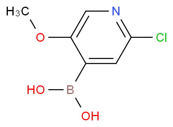 (2-chloro-5-methoxypyridin-4-yl)boronic acid_分子结构_CAS_1072945-98-2