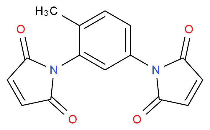 1-[5-(2,5-dioxo-2,5-dihydro-1H-pyrrol-1-yl)-2-methylphenyl]-2,5-dihydro-1H-pyrrole-2,5-dione_分子结构_CAS_6422-83-9